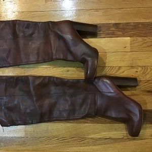 NINE WEST, Size 8.5 tall brown boots